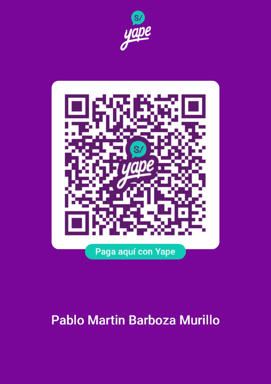 Código QR para pagar con Yape o Plin